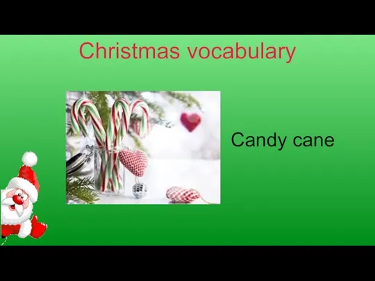 Christmas vocabulary Candy cane