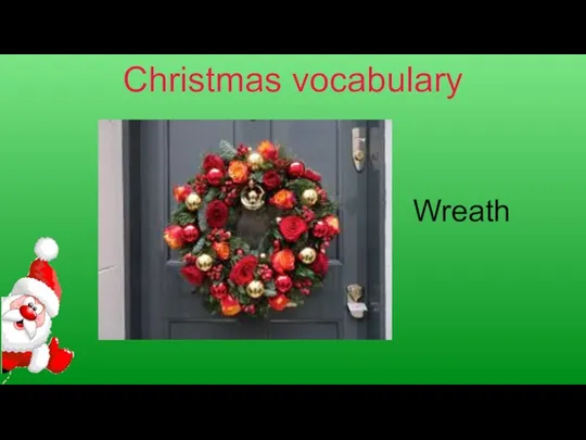 Christmas vocabulary Wreath