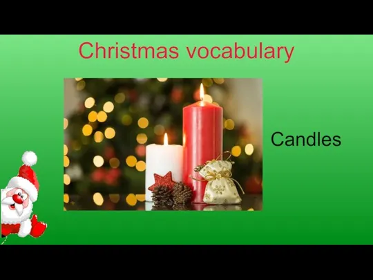 Christmas vocabulary Candles