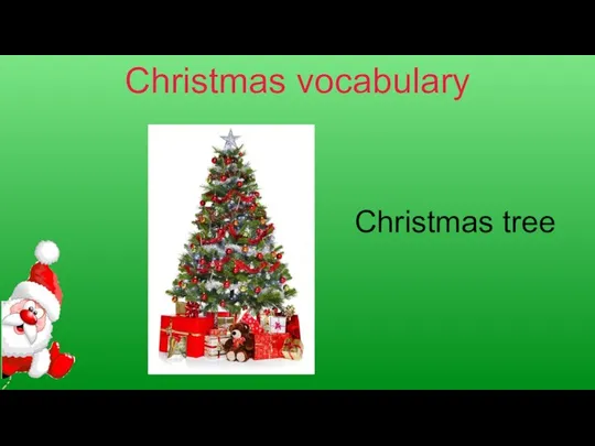 Christmas vocabulary Christmas tree
