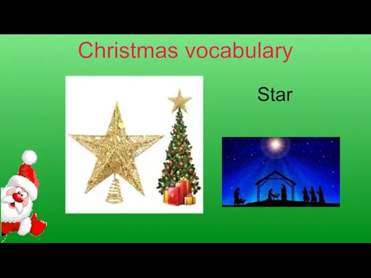 Christmas vocabulary Star