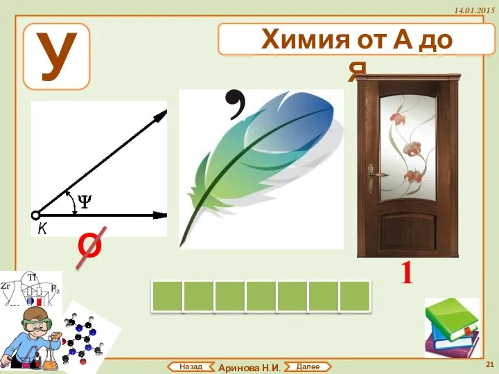 Аринова Н.И. 14.01.2015 Назад Далее У