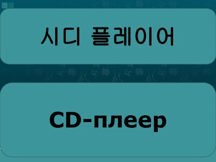 시디 플레이어 CD-плеер