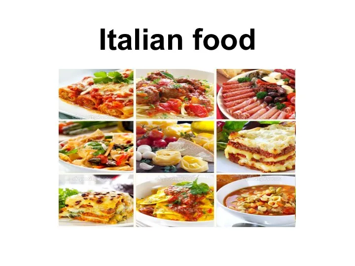 Italian food