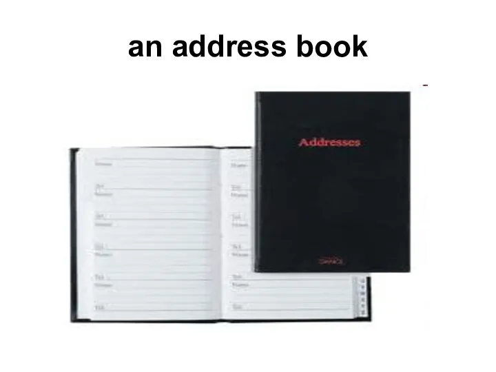 an address book