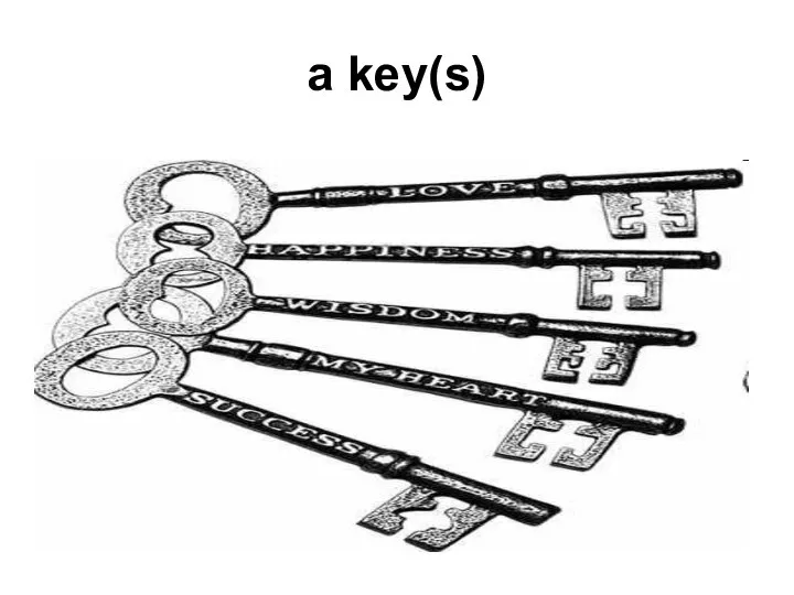 a key(s)