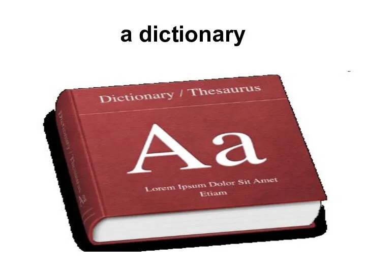 a dictionary