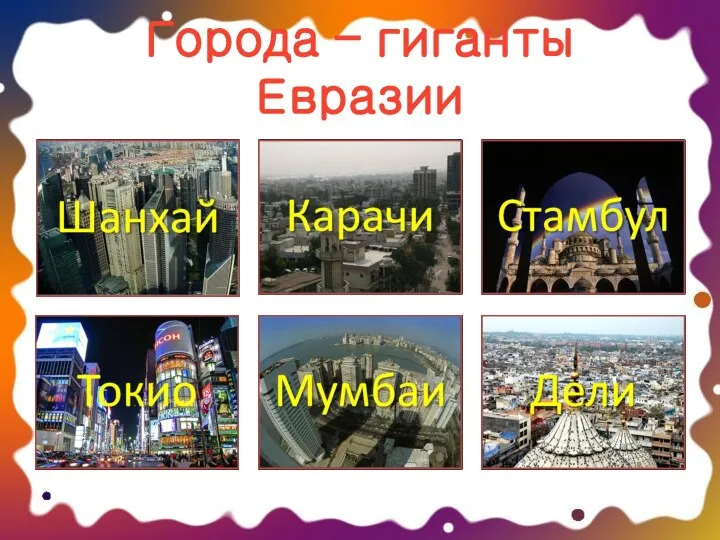 Города – гиганты Евразии