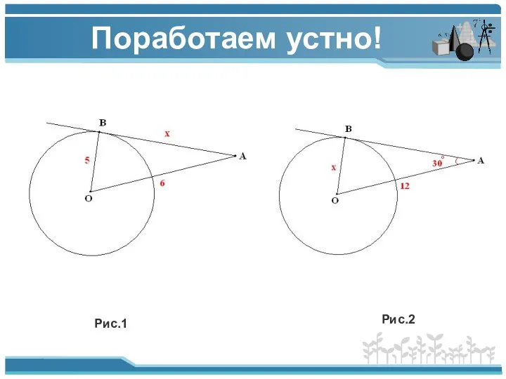 Поработаем устно! Рис.1 Рис.2