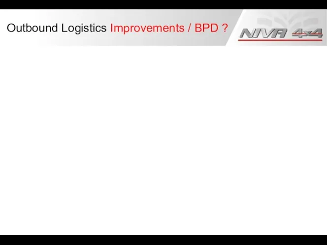 Outbound Logistics Improvements / BPD ?