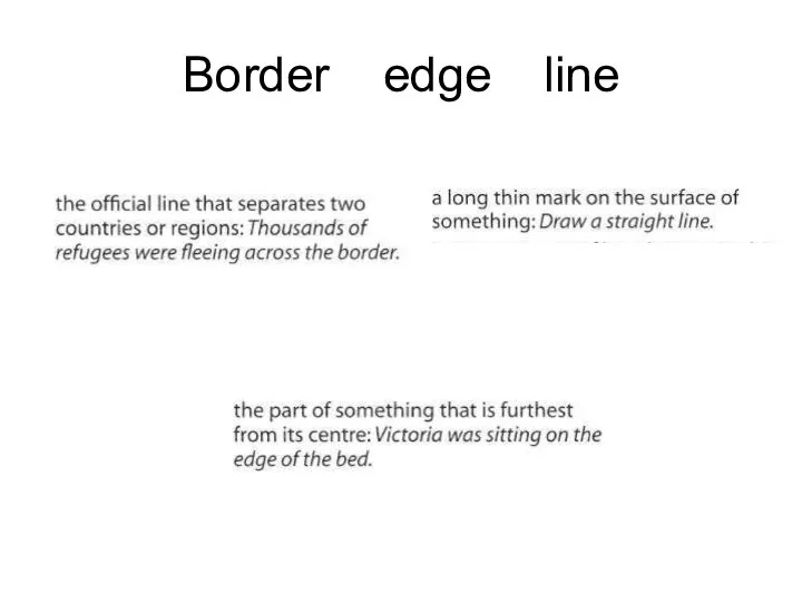 Border edge line