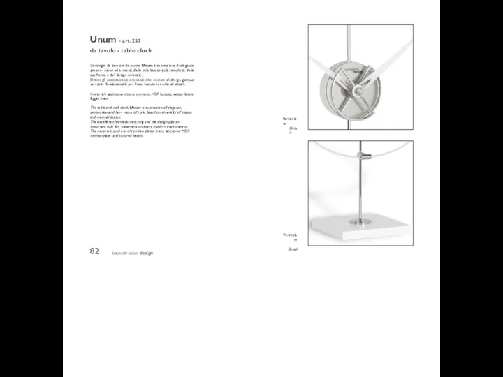 incantesimo design 82 Unum - art. 257 da tavolo - table clock