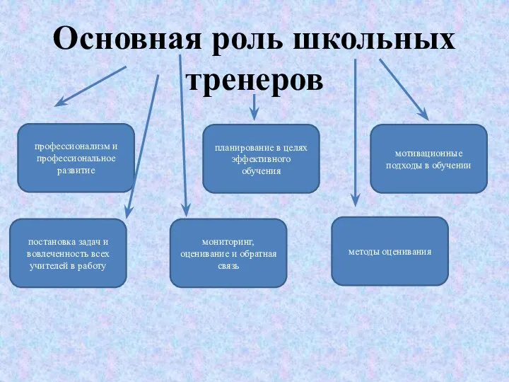 Основная роль школьных тренеров профессионализм и профессиональное развитие планирование в целях эффективного