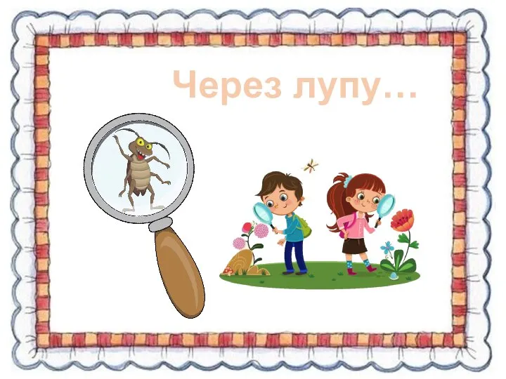 Через лупу…