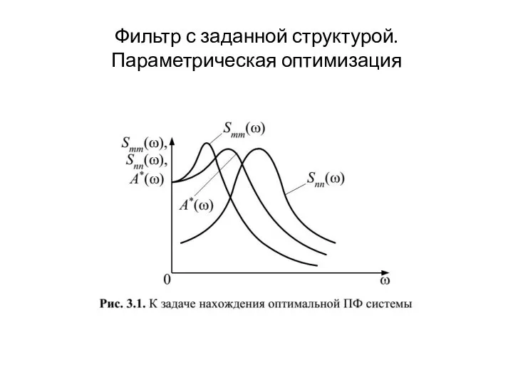 Фильтр с заданной структурой. Параметрическая оптимизация
