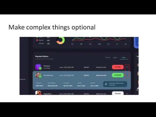Make complex things optional