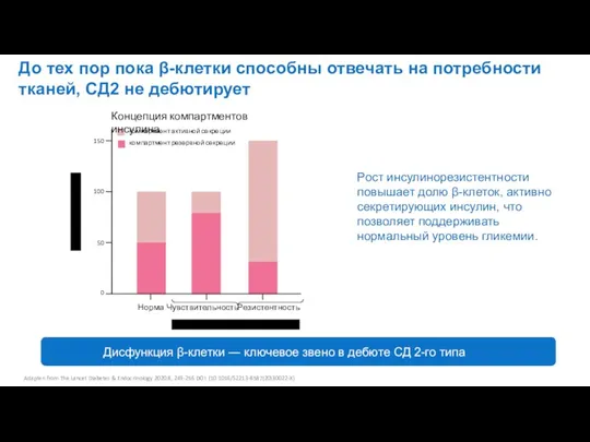 До тех пор пока β-клетки способны отвечать на потребности тканей, СД2 не