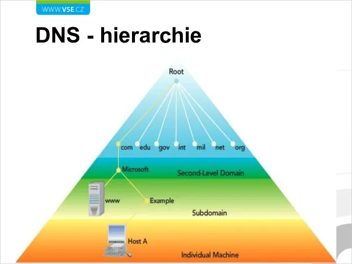 DNS - hierarchie