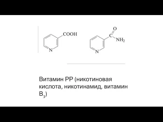Витамин РР (никотиновая кислота, никотинамид, витамин В3)