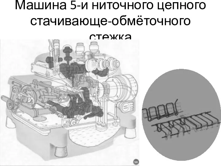 Машина 5-и ниточного цепного стачивающе-обмёточного стежка