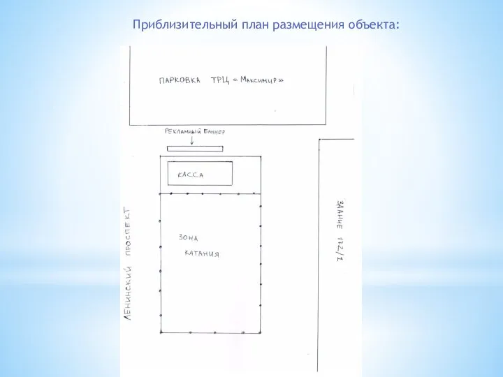 Приблизительный план размещения объекта: