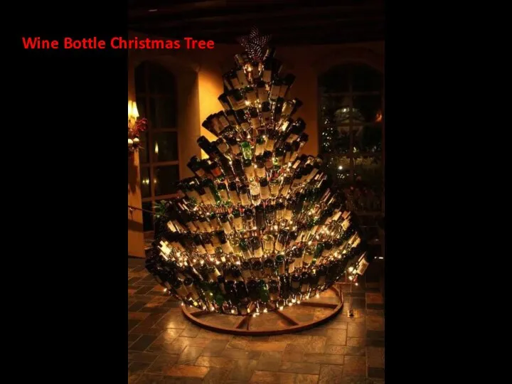 Wine Bottle Christmas Tree