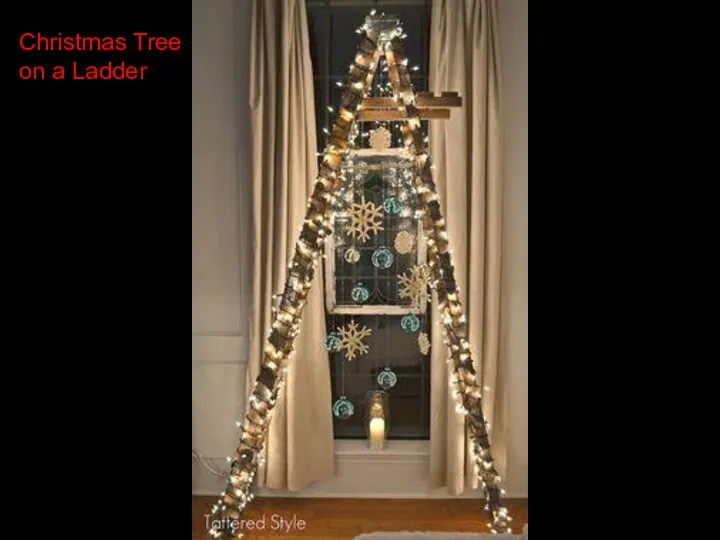 Christmas Tree on a Ladder