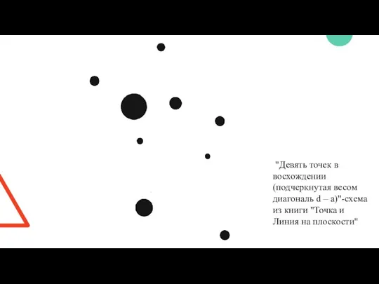 "Девять точек в восхождении (подчеркнутая весом диагональ d – а)"-схема из книги