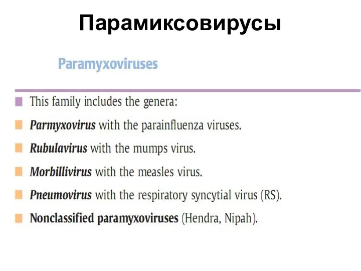 Парамиксовирусы