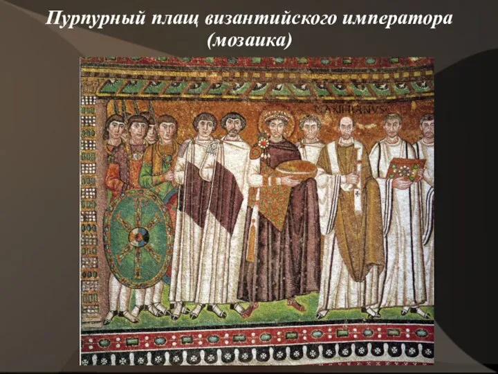 Пурпурный плащ византийского императора (мозаика)
