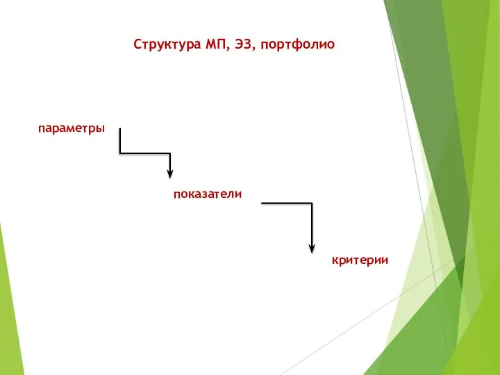 Структура МП, ЭЗ, портфолио параметры показатели критерии