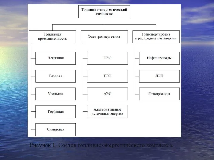 Рисунок 1. Состав топливно-энергетического комплекса.