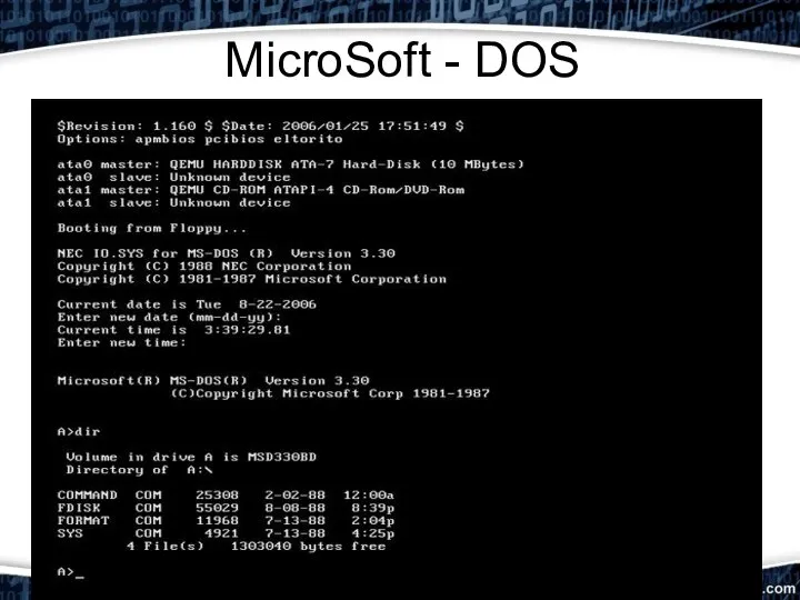 MicroSoft - DOS