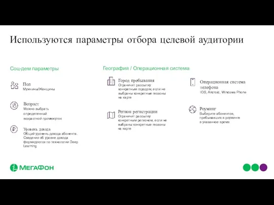 Уровень дохода Общий уровень дохода абонента. Сведения об уровне дохода формируются по