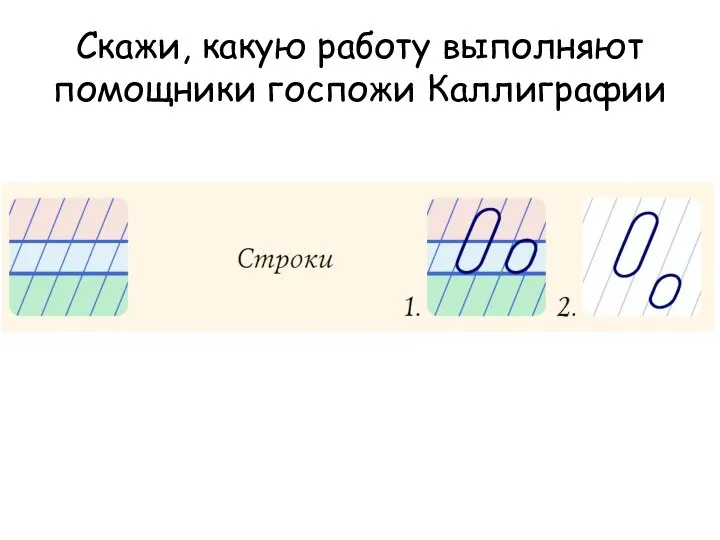 Скажи, какую работу выполняют помощники госпожи Каллиграфии