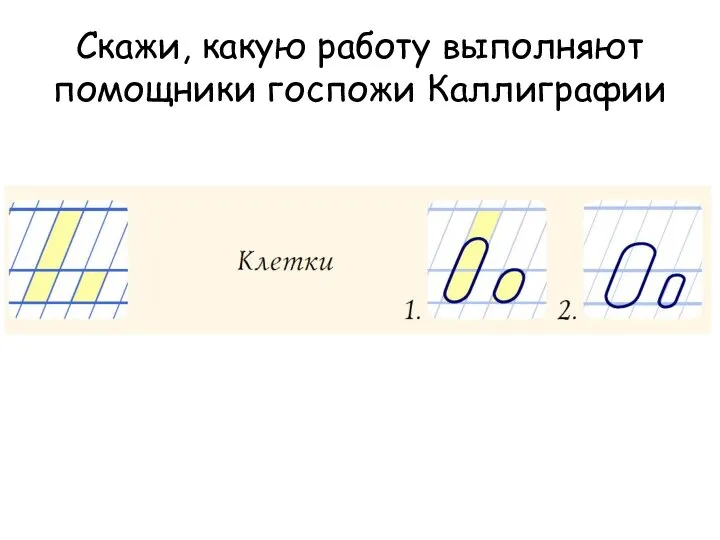 Скажи, какую работу выполняют помощники госпожи Каллиграфии