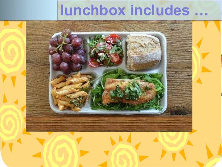 Italian lunchbox includes …