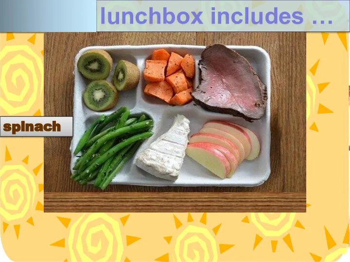 French lunchbox includes … spinach