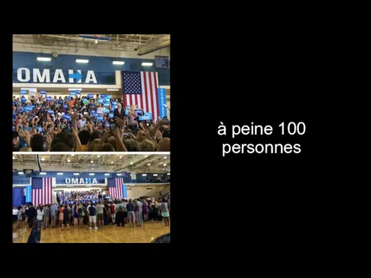 à peine 100 personnes