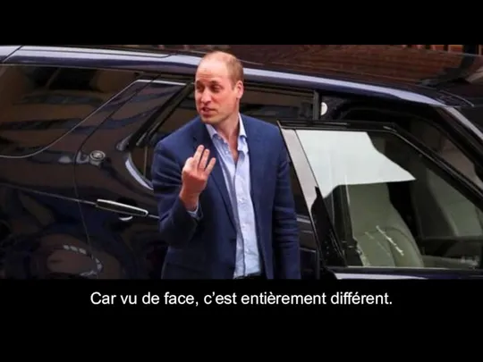 Car vu de face, c’est entièrement différent.