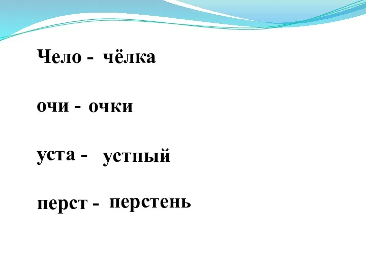 Чело - очи - уста - перст - чёлка очки устный перстень