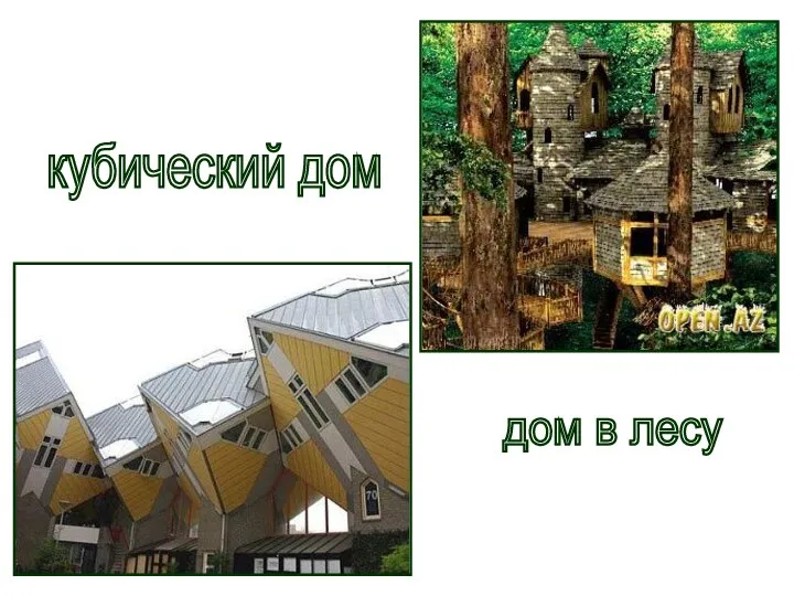 кубический дом дом в лесу
