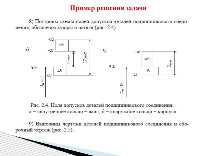 Пример решения задачи