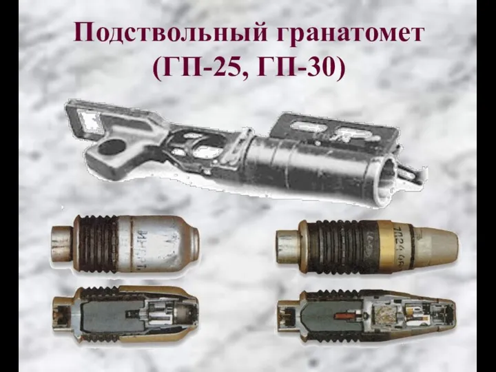 Подствольный гранатомет (ГП-25, ГП-30)