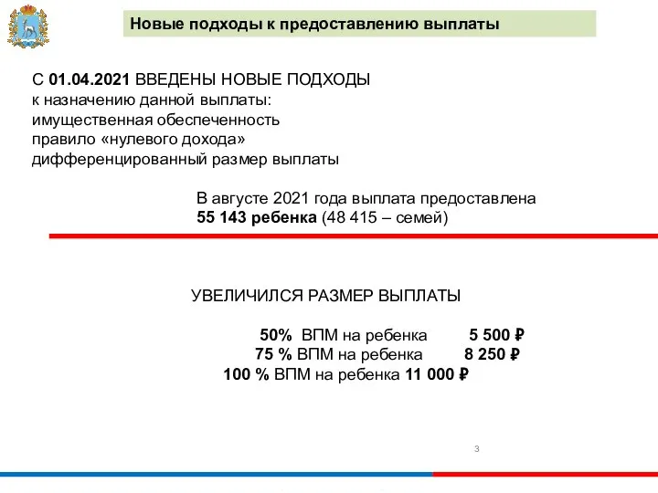 С 01.04.2021 ВВЕДЕНЫ НОВЫЕ ПОДХОДЫ ​ к назначению данной выплаты: ​ имущественная