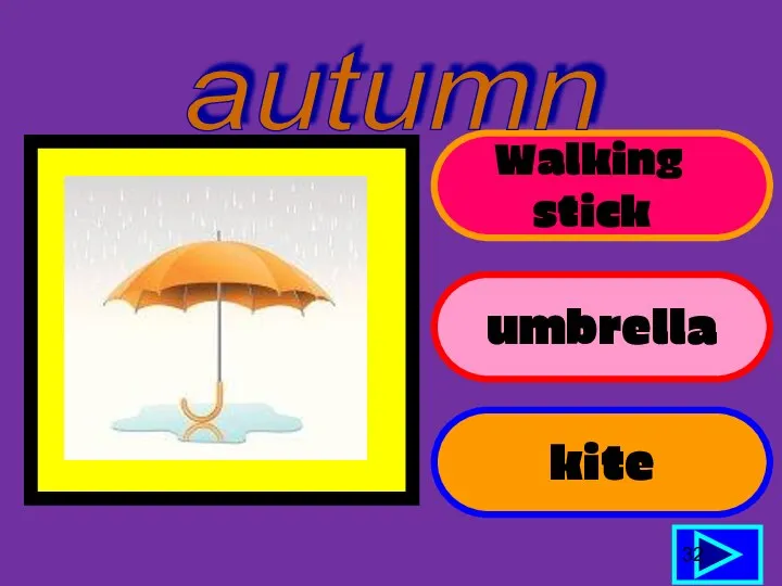 Walking stick umbrella kite 32 autumn
