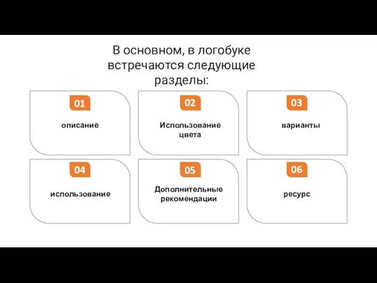 01 02 03 04 05 06 описание использование Использование цвета варианты Дополнительные