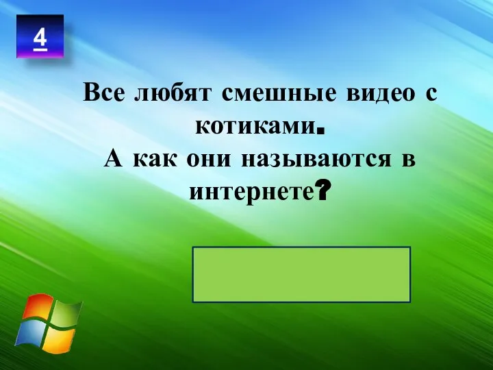 Все любят смешные видео с котиками. А как они называются в интернете? Мемы