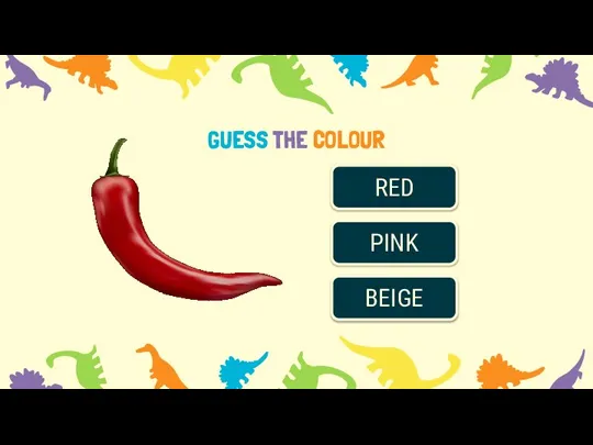 GUESS THE COLOUR RED PINK BEIGE