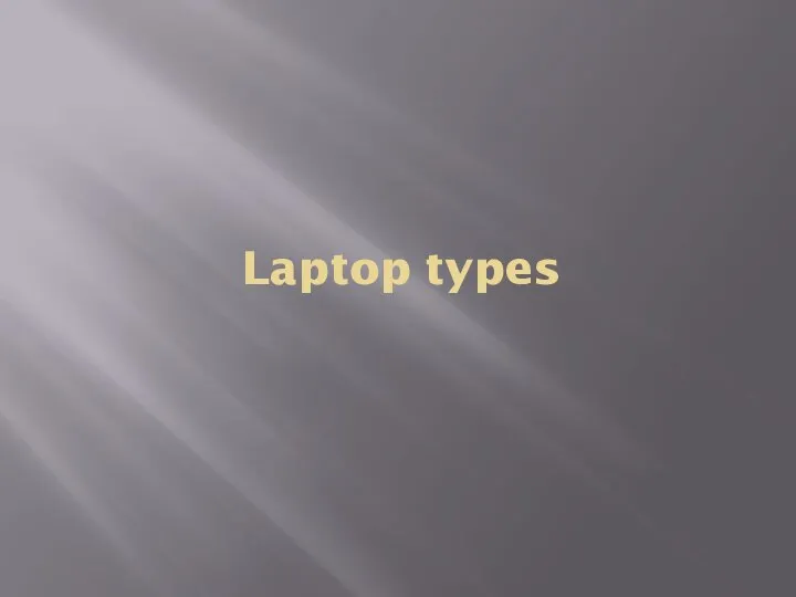 Laptop types